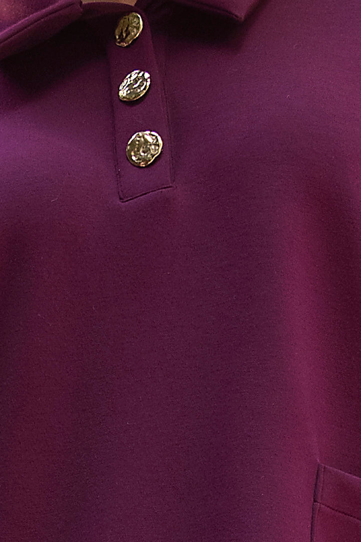 Blusa Holgada Con Botones Al Frente