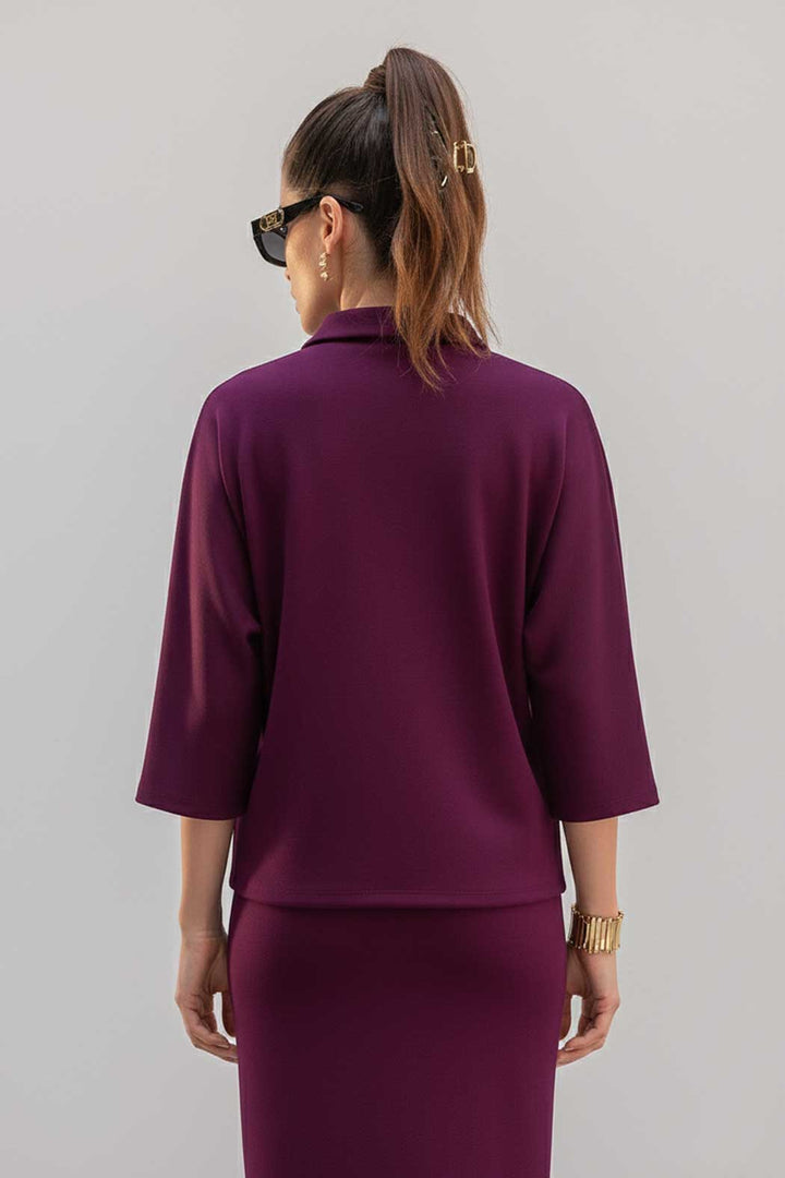 Blusa Holgada Con Botones Al Frente