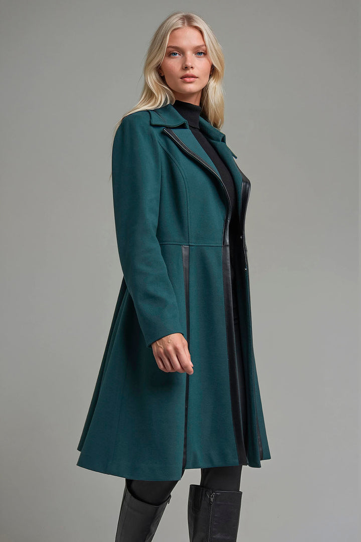 Abrigo Largo Con Solapa