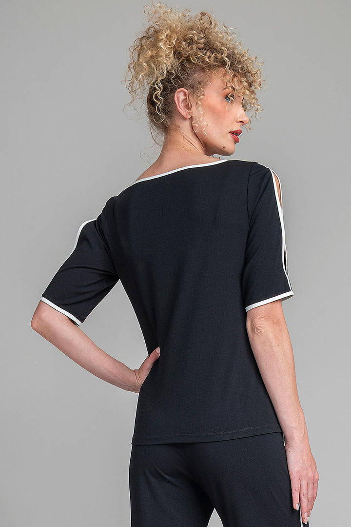 Blusa Con Abertura En Mangas