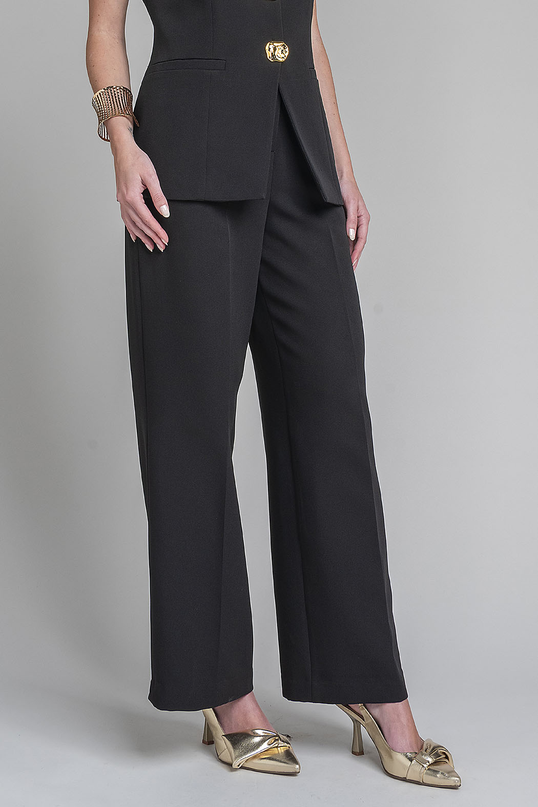 Pantalon Liso Corte Recto