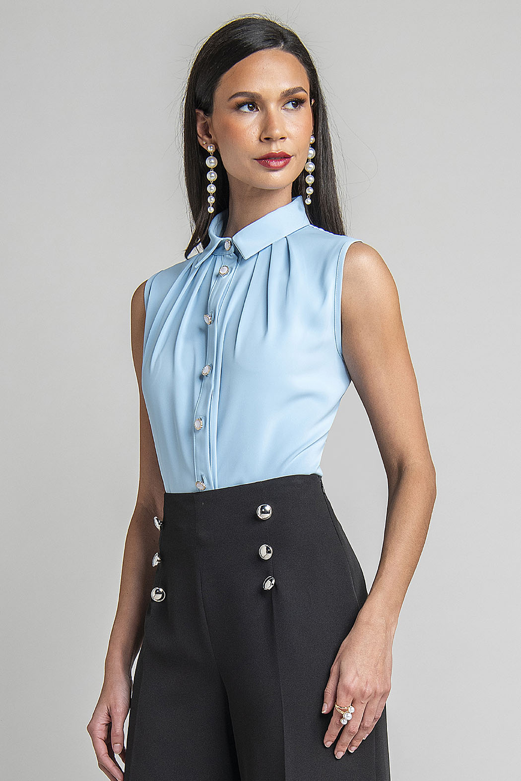 Blusa Camisera Sin Mangas