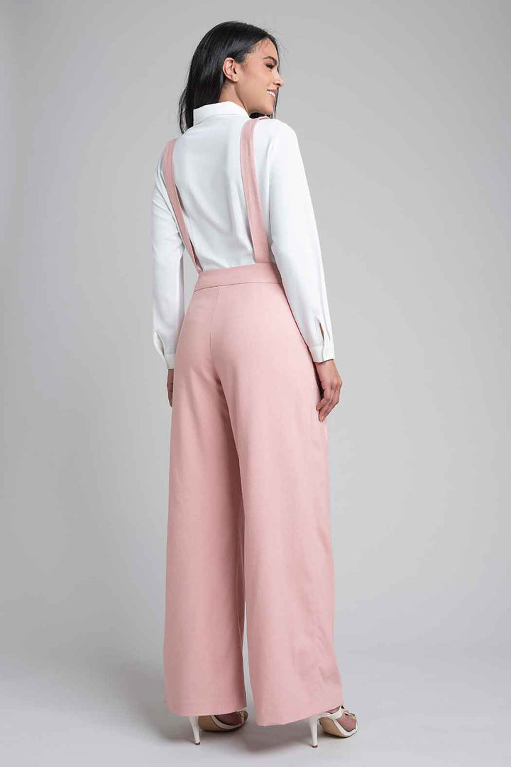 Pantalon Corte Recto Con Tirantes