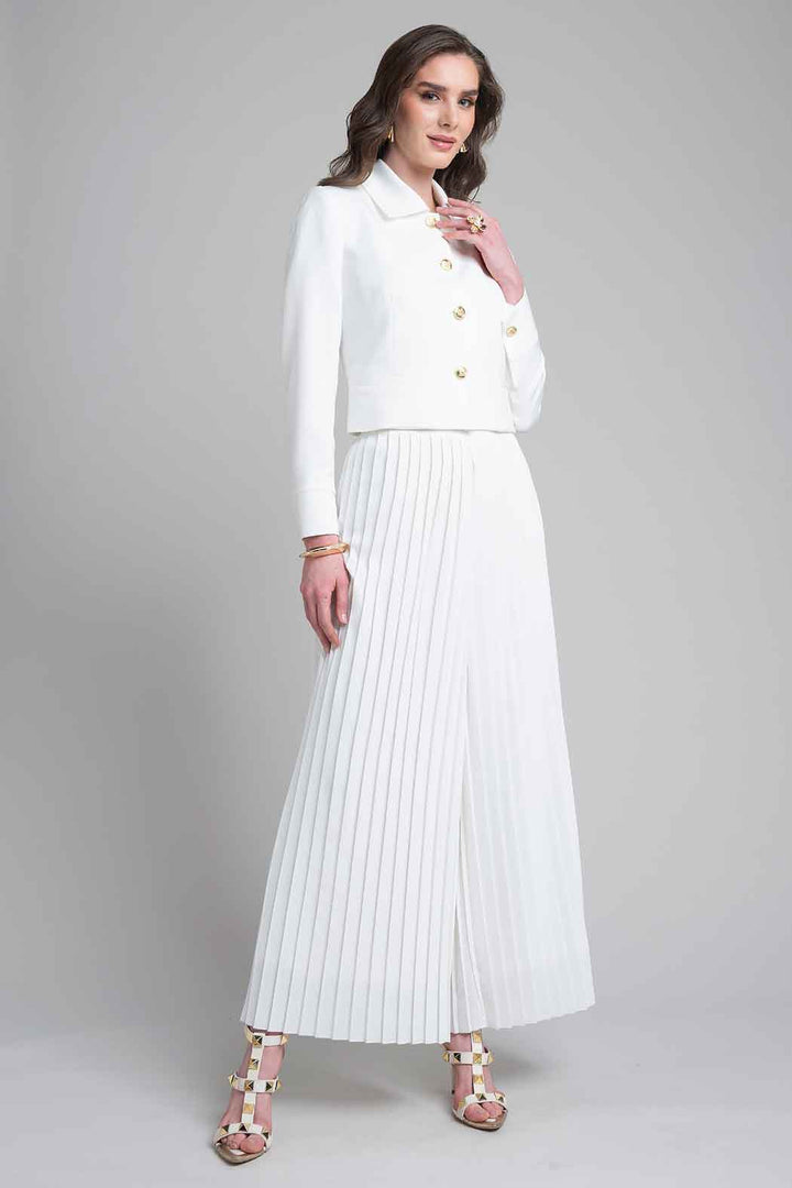 Conjunto De Pantalon Con Saco Corto