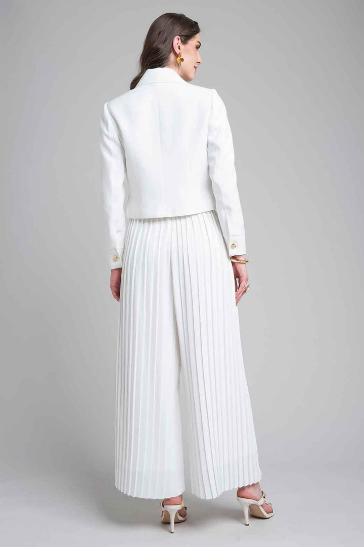 Conjunto De Pantalon Con Saco Corto