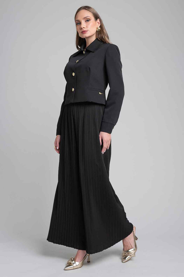 Conjunto De Pantalon Con Saco Corto