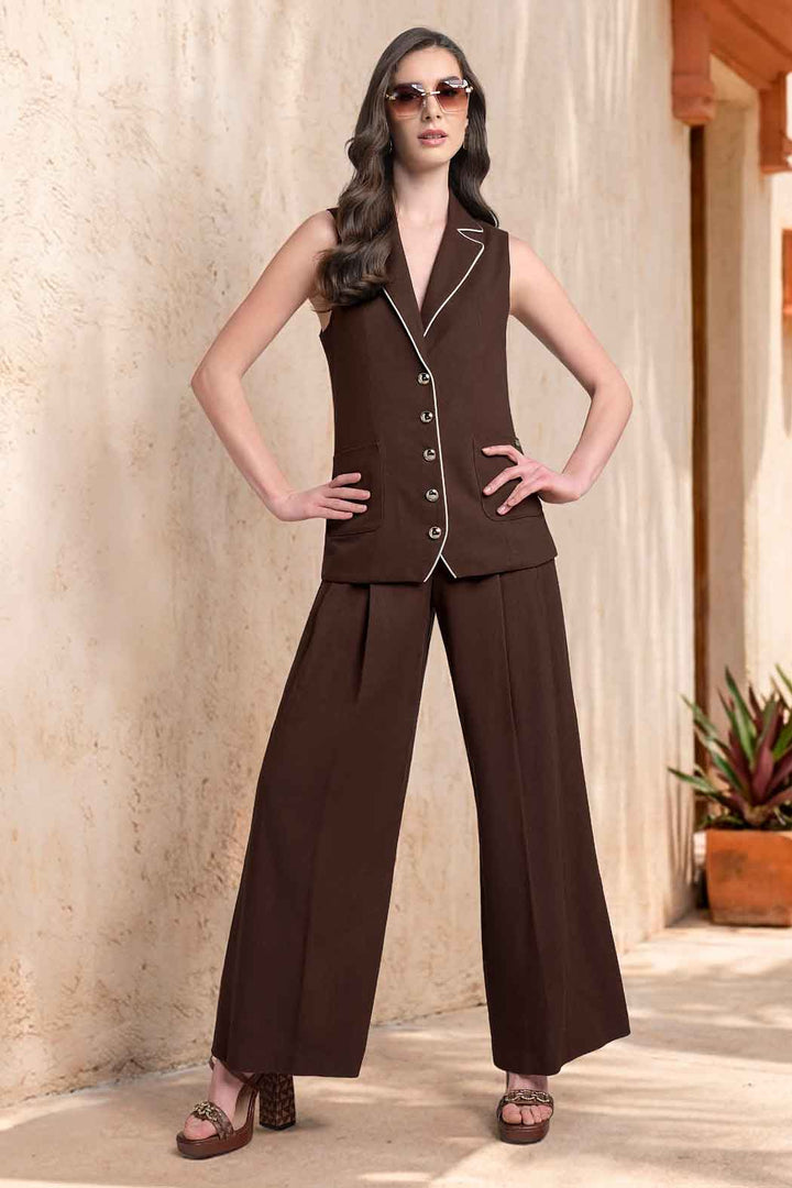 Conjunto De Pantalon Con Chaleco