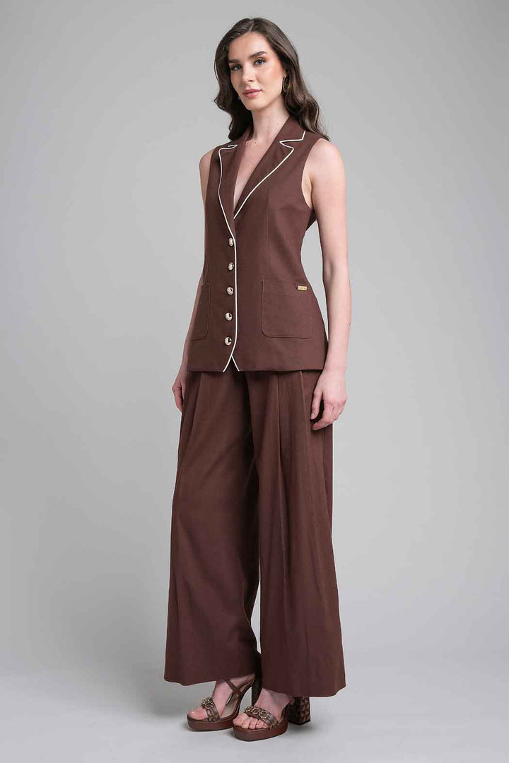 Conjunto De Pantalon Con Chaleco