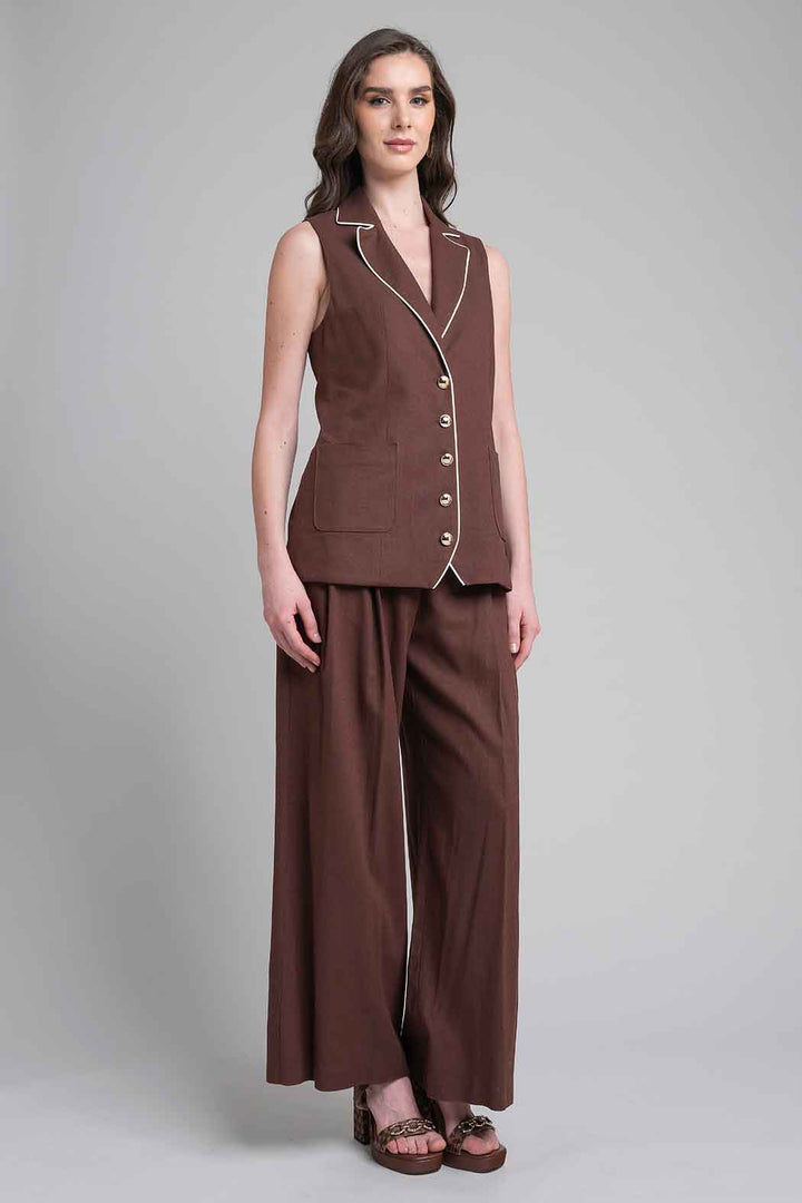 Conjunto De Pantalon Con Chaleco