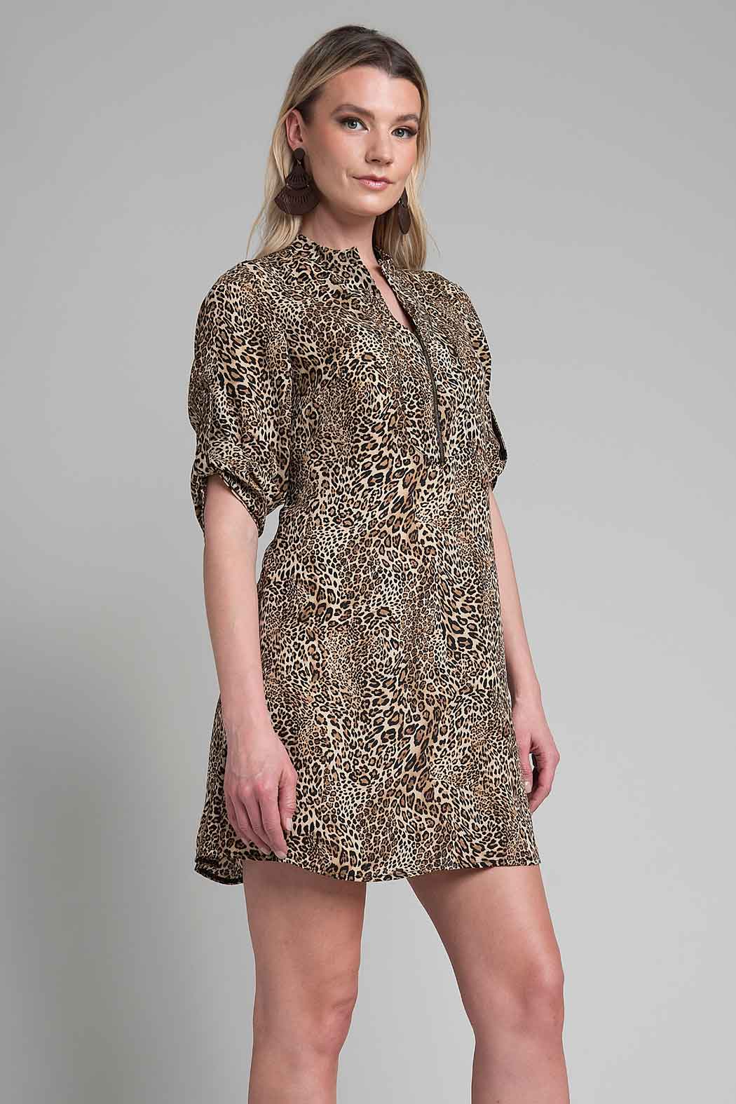 Vestido Con Estampado De Animal Print
