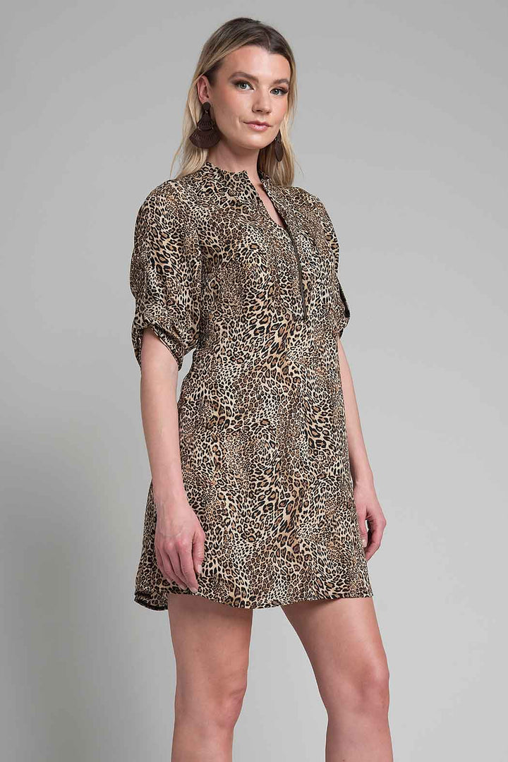 Vestido Con Estampado De Animal Print