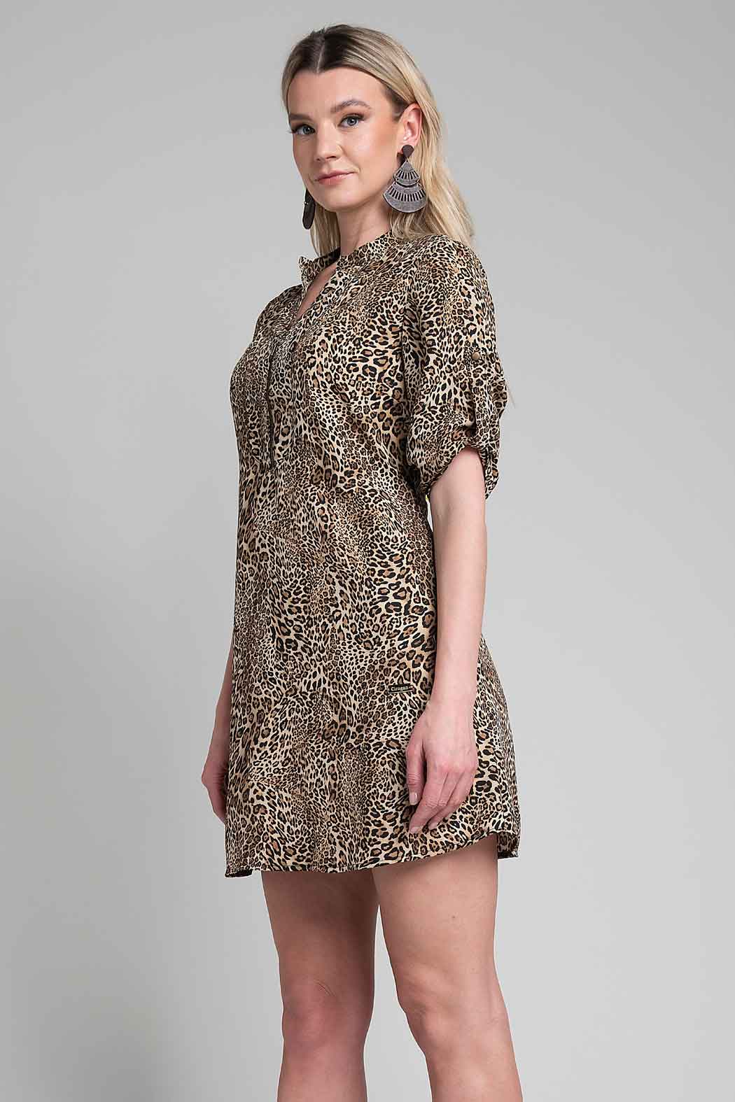 Vestido Con Estampado De Animal Print