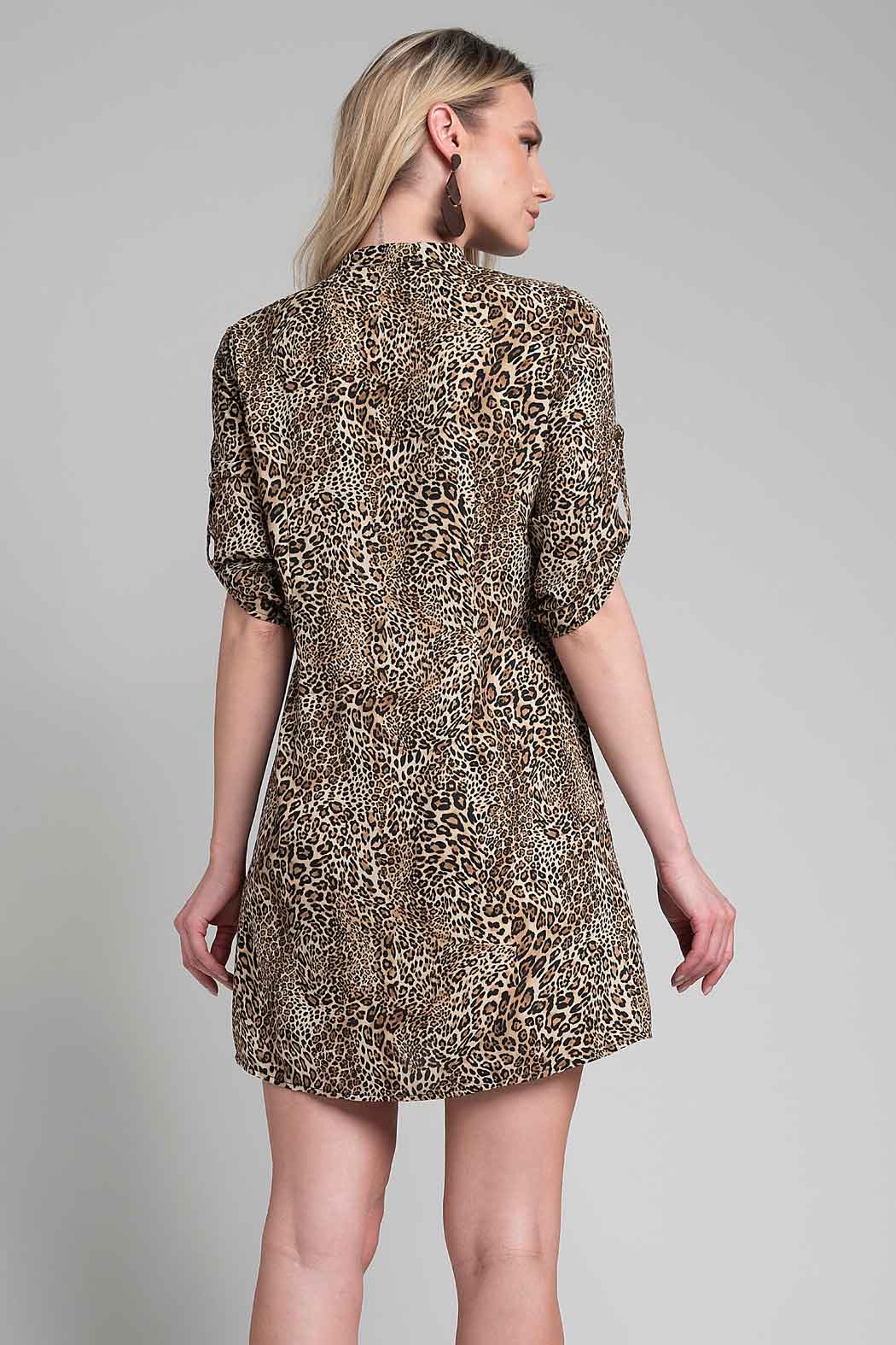 Vestido Con Estampado De Animal Print