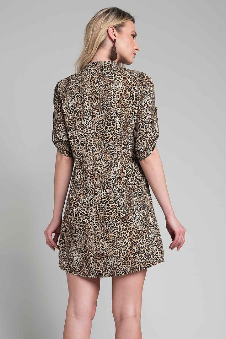 Vestido Con Estampado De Animal Print