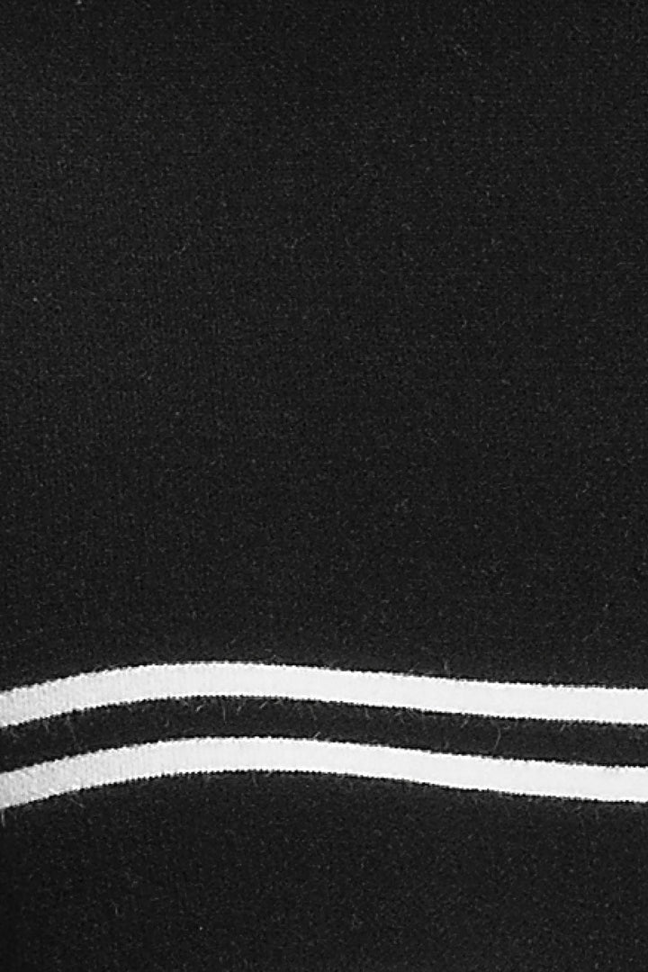 Vestido Liso De Punto Corto Con Cuello Redondo Y Manga Corta