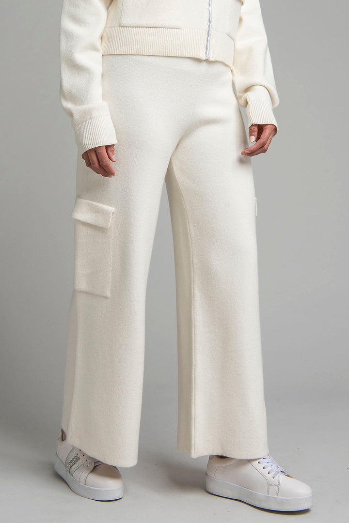Pantalon De Punto Corte Ancho