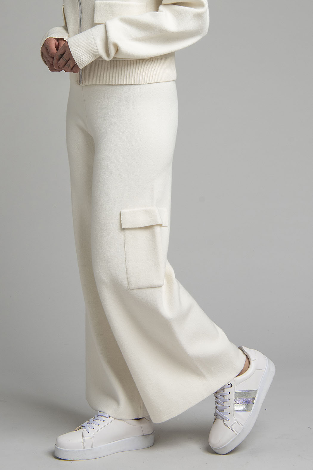 Pantalon De Punto Corte Ancho