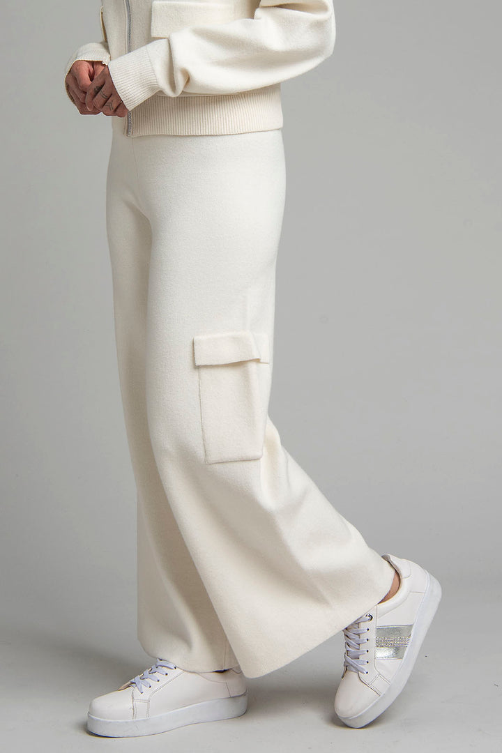 Pantalon De Punto Corte Ancho