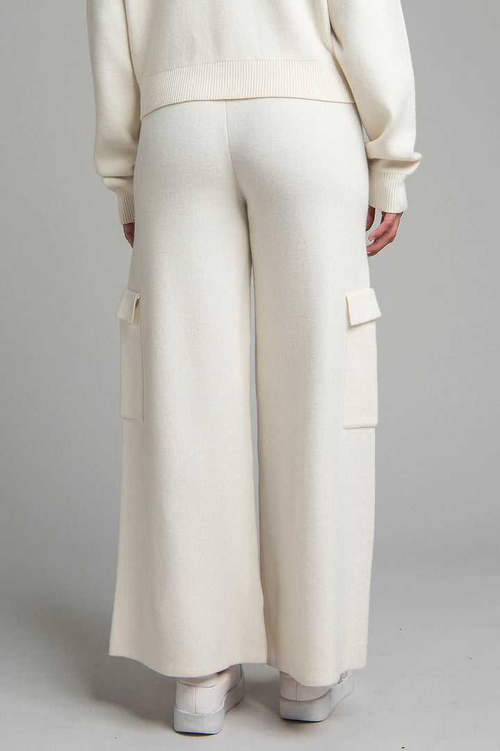 Pantalon De Punto Corte Ancho