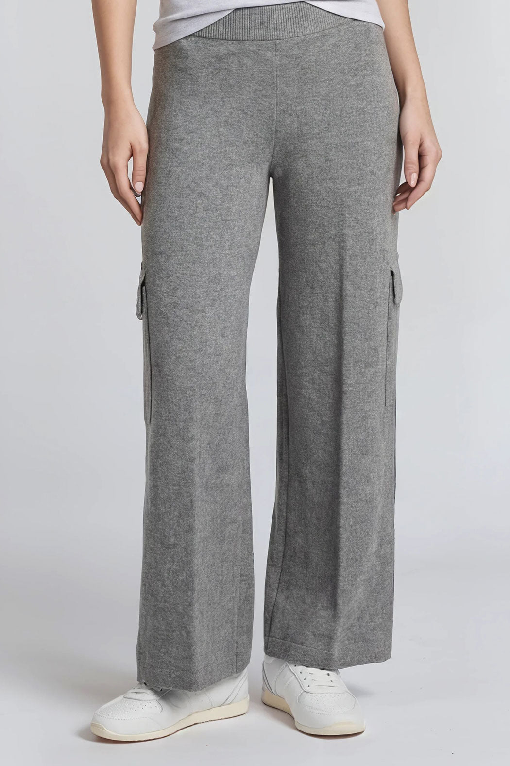 Pantalon De Punto Corte Ancho