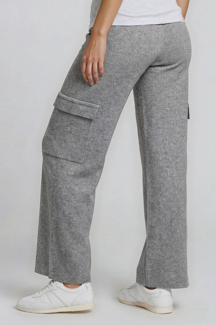 Pantalon De Punto Corte Ancho