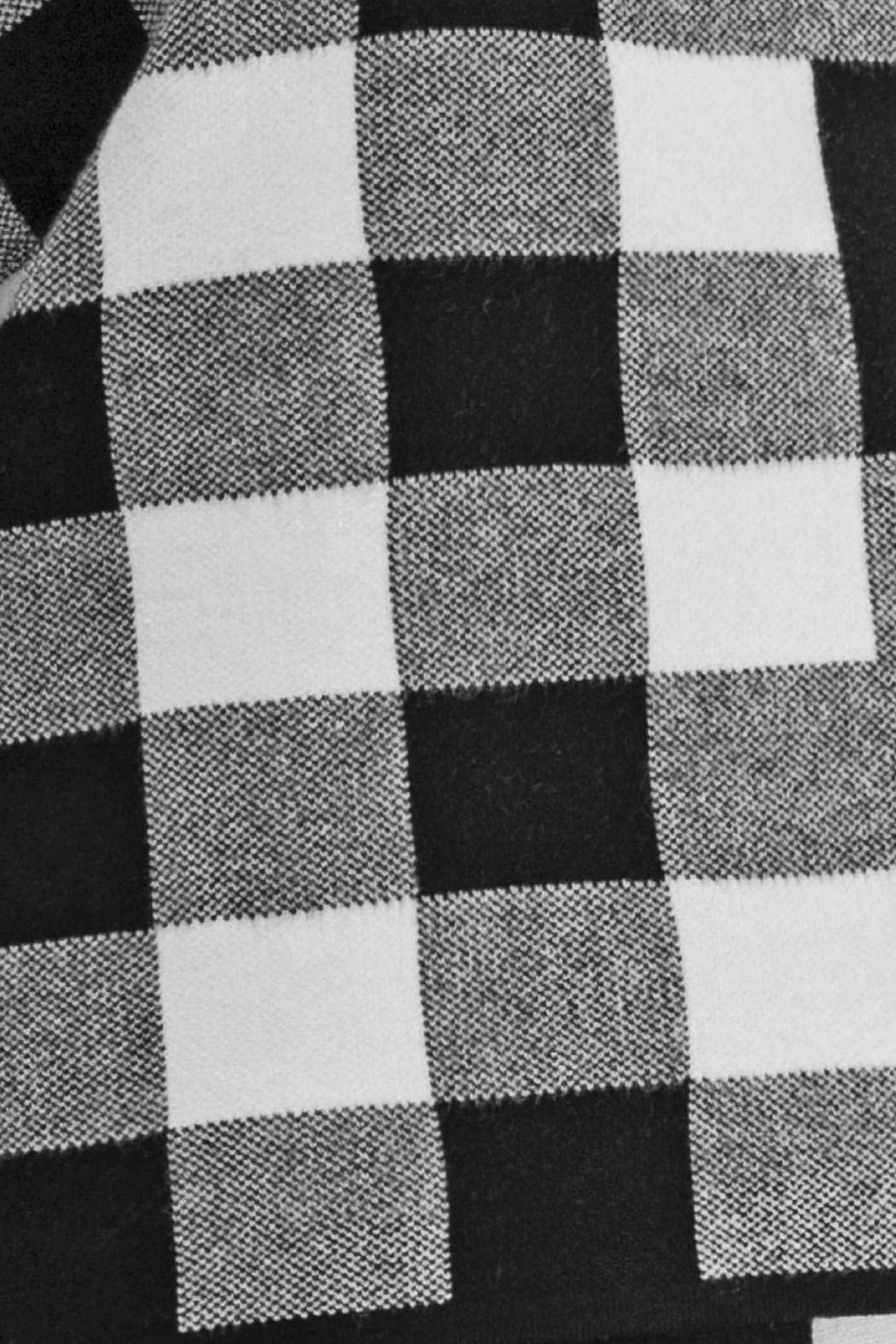 Sueter De Punto Estampado De Cuadros