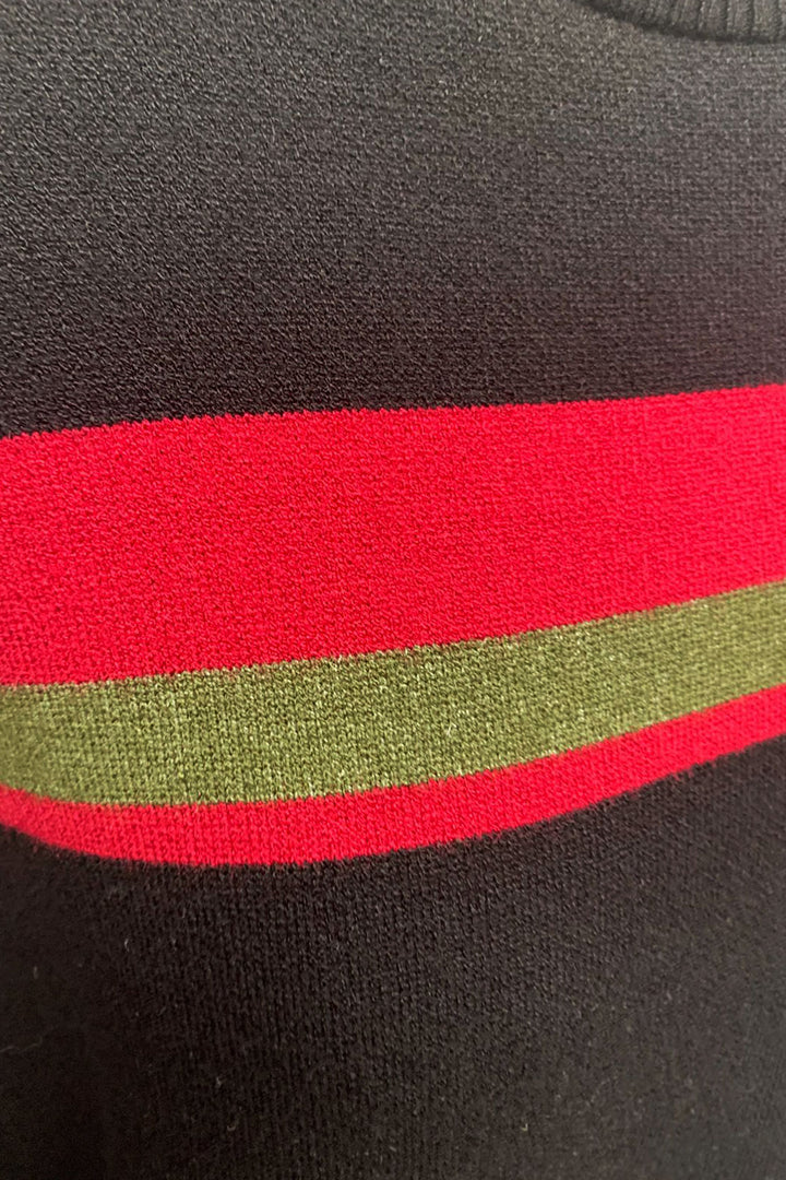 Sueter De Punto Con Franjas De Color