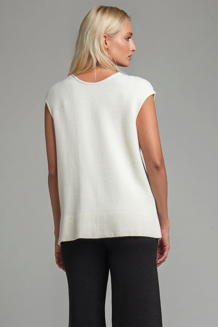 Blusa De Punto Con Abertura Al Frente