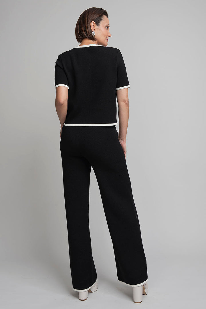 Conjunto De Punto Con Pantalon Y Blusa