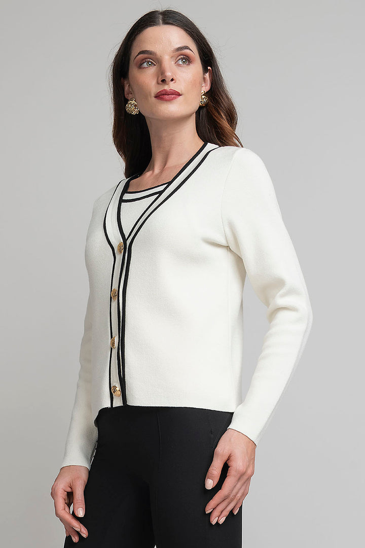 Suéter De Punto Con Botones