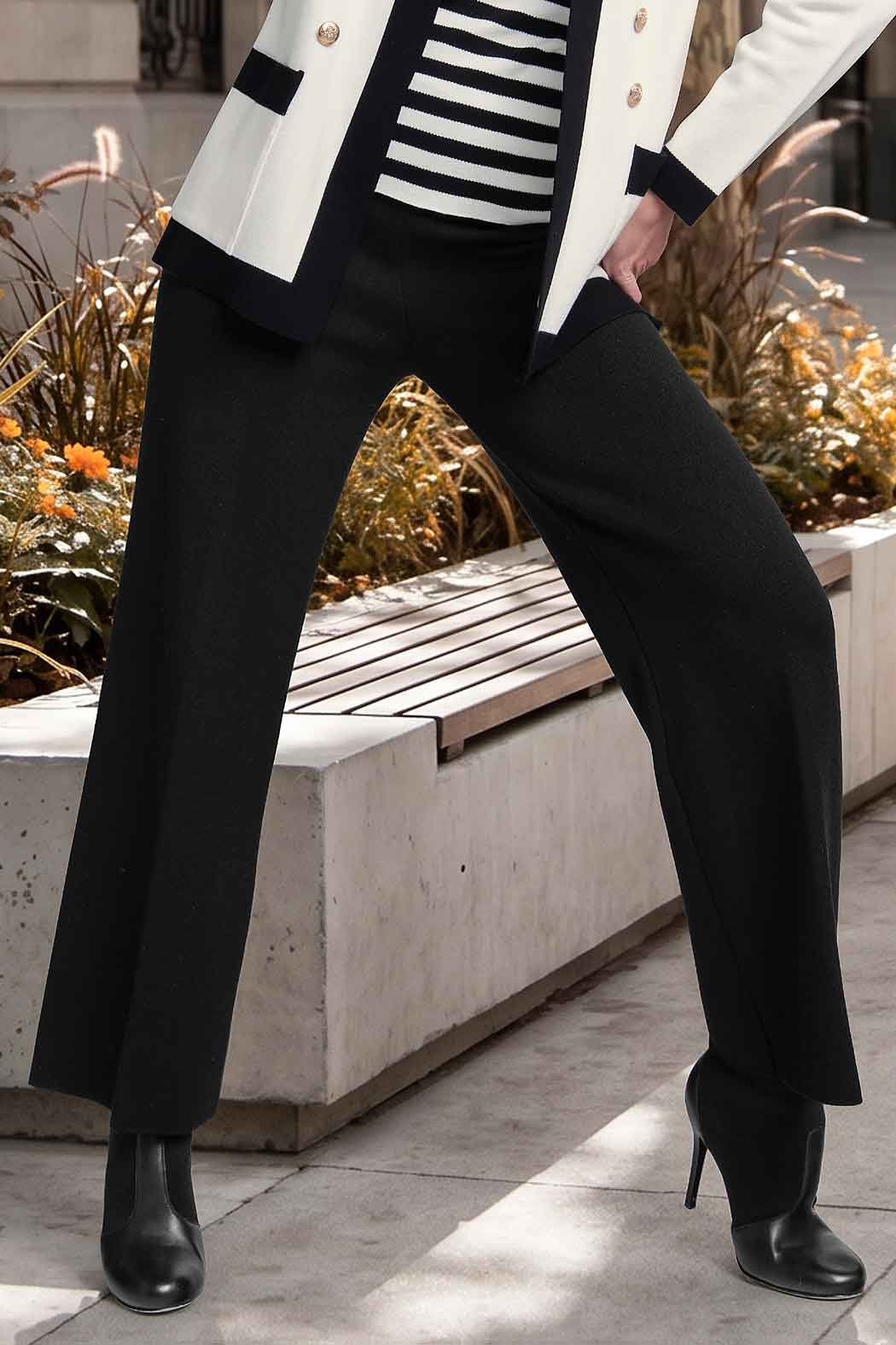 Pantalon De Punto Corte Recto