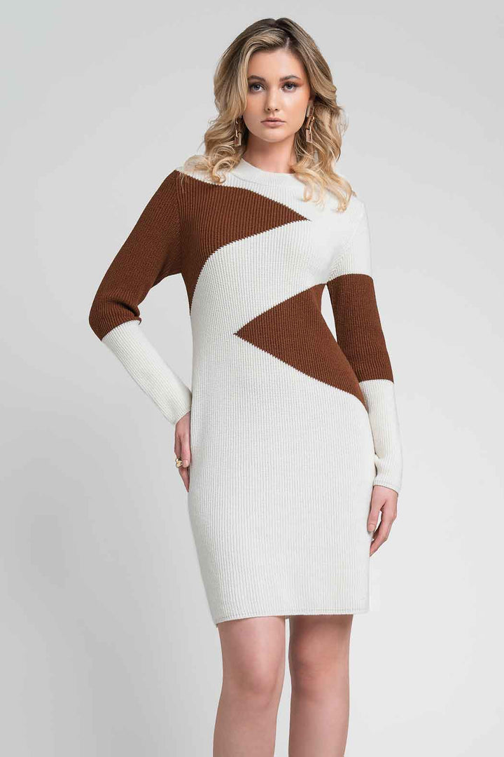 Vestido De Punto Con Estampado