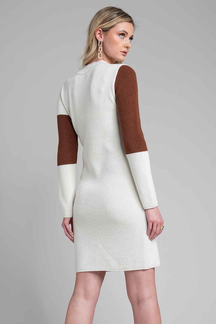 Vestido De Punto Con Estampado