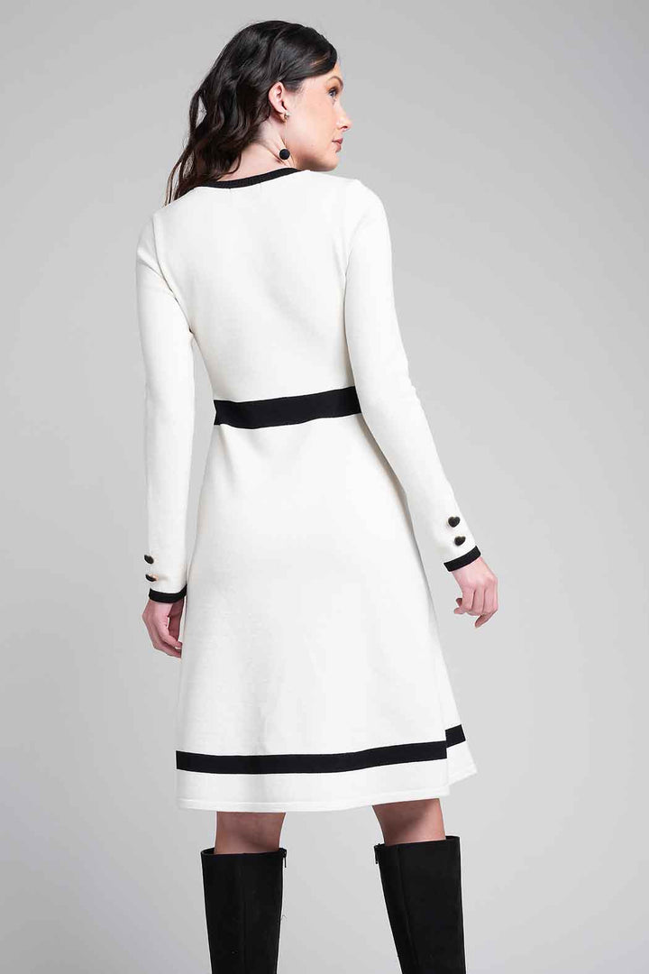 Vestido De Punto Con Manga Larga