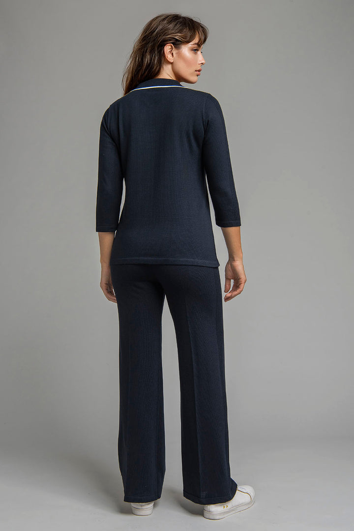 Conjunto De Punto Con Blusa Y Manga 3/4