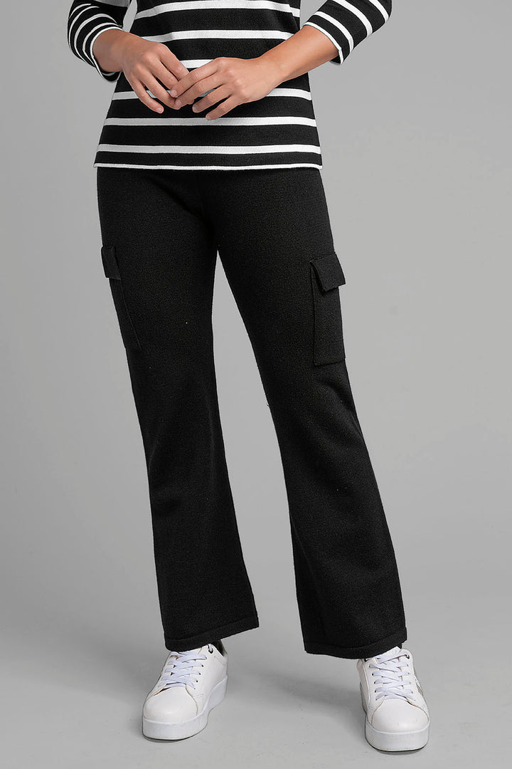 Pantalon De Punto Con Bolsas Laterales