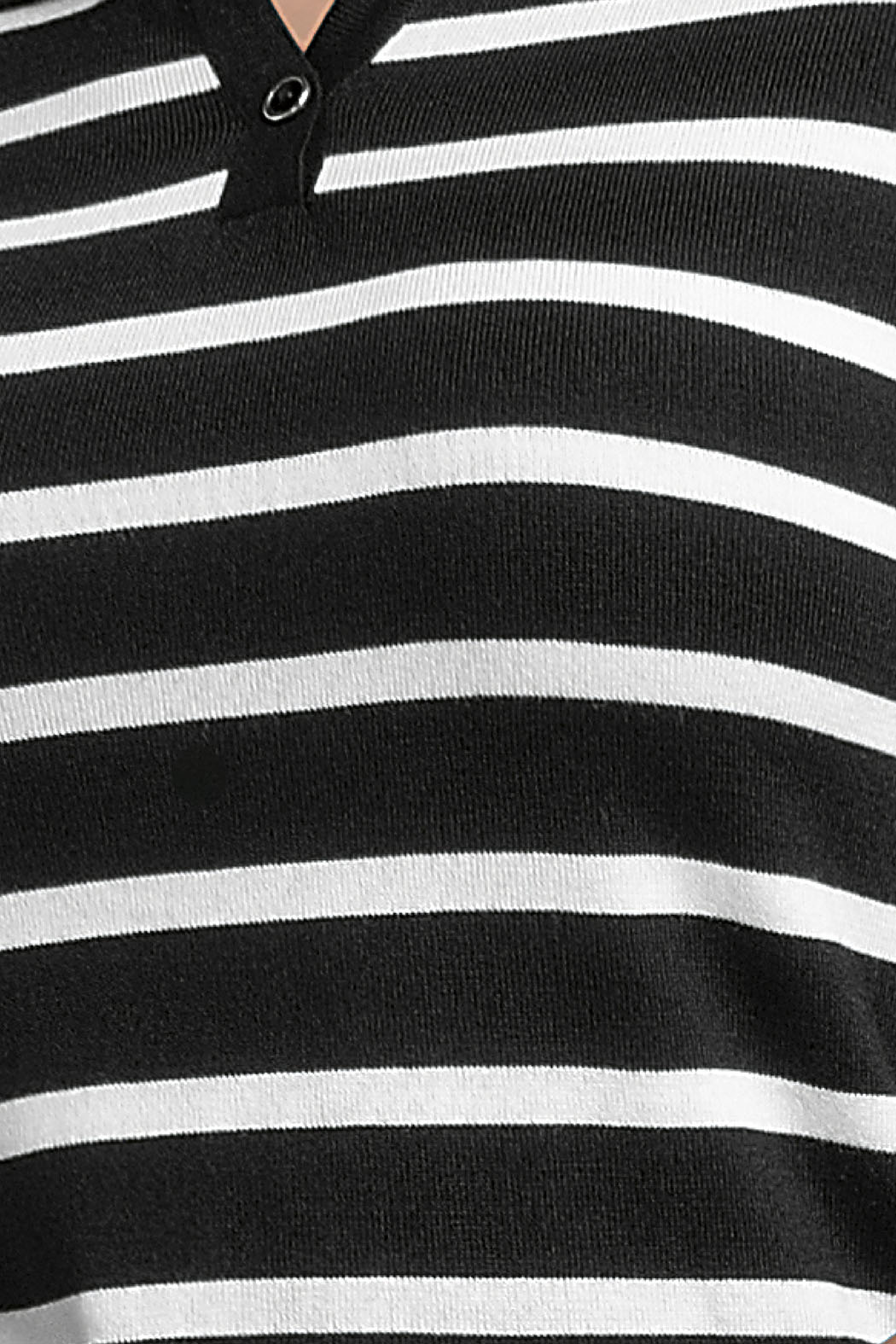 Blusa De Rayas Con Manga 3/4