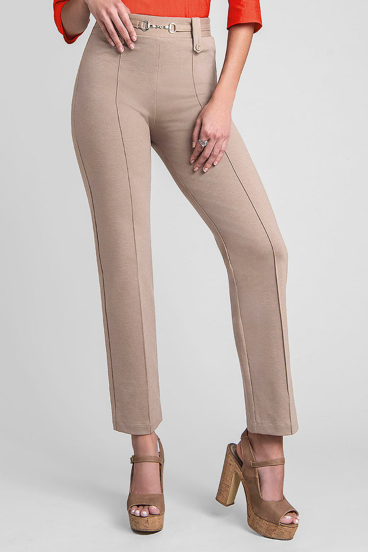 Pantalon De Vestir Con Botones Y Herraje