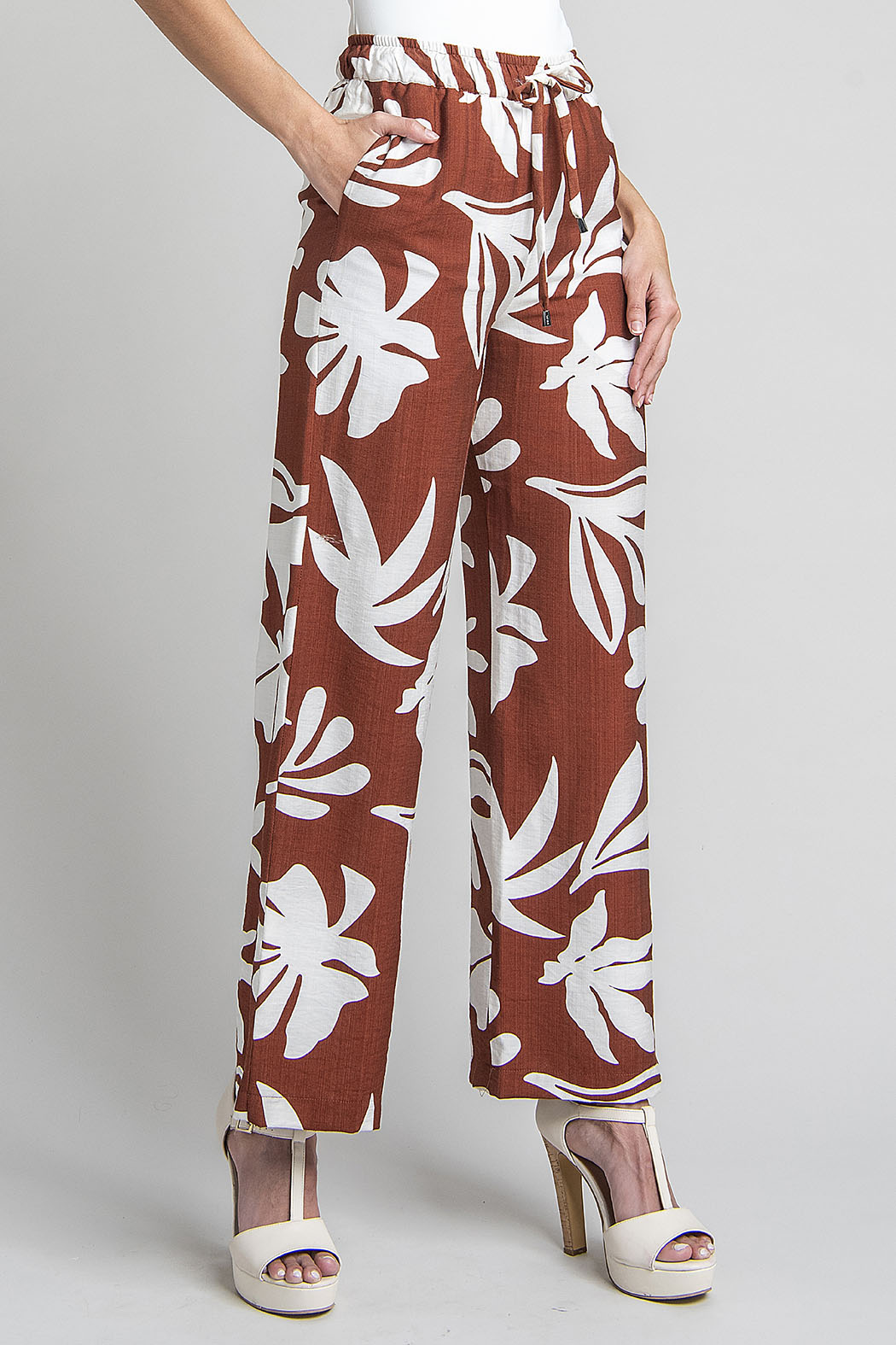 Pantalon Estampado Con Resorte