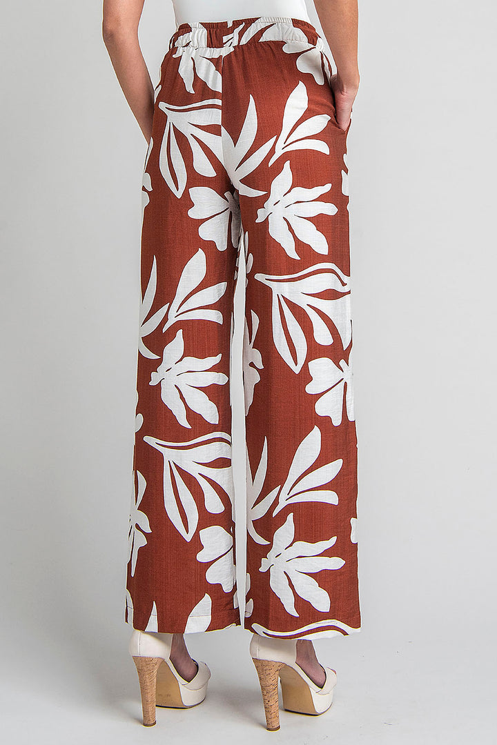 Pantalon Estampado Con Resorte