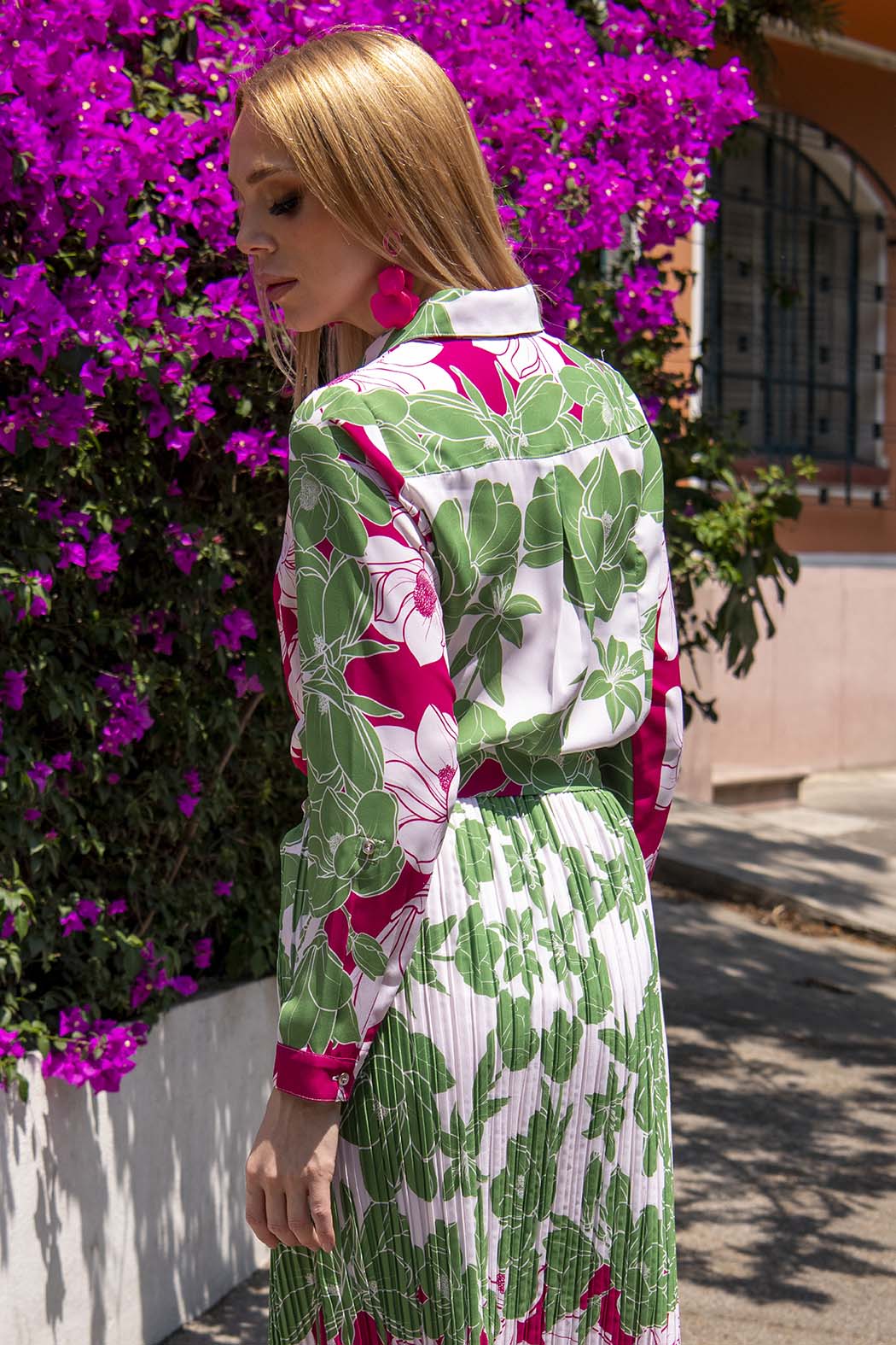 Blusa Camisera Con Estampado