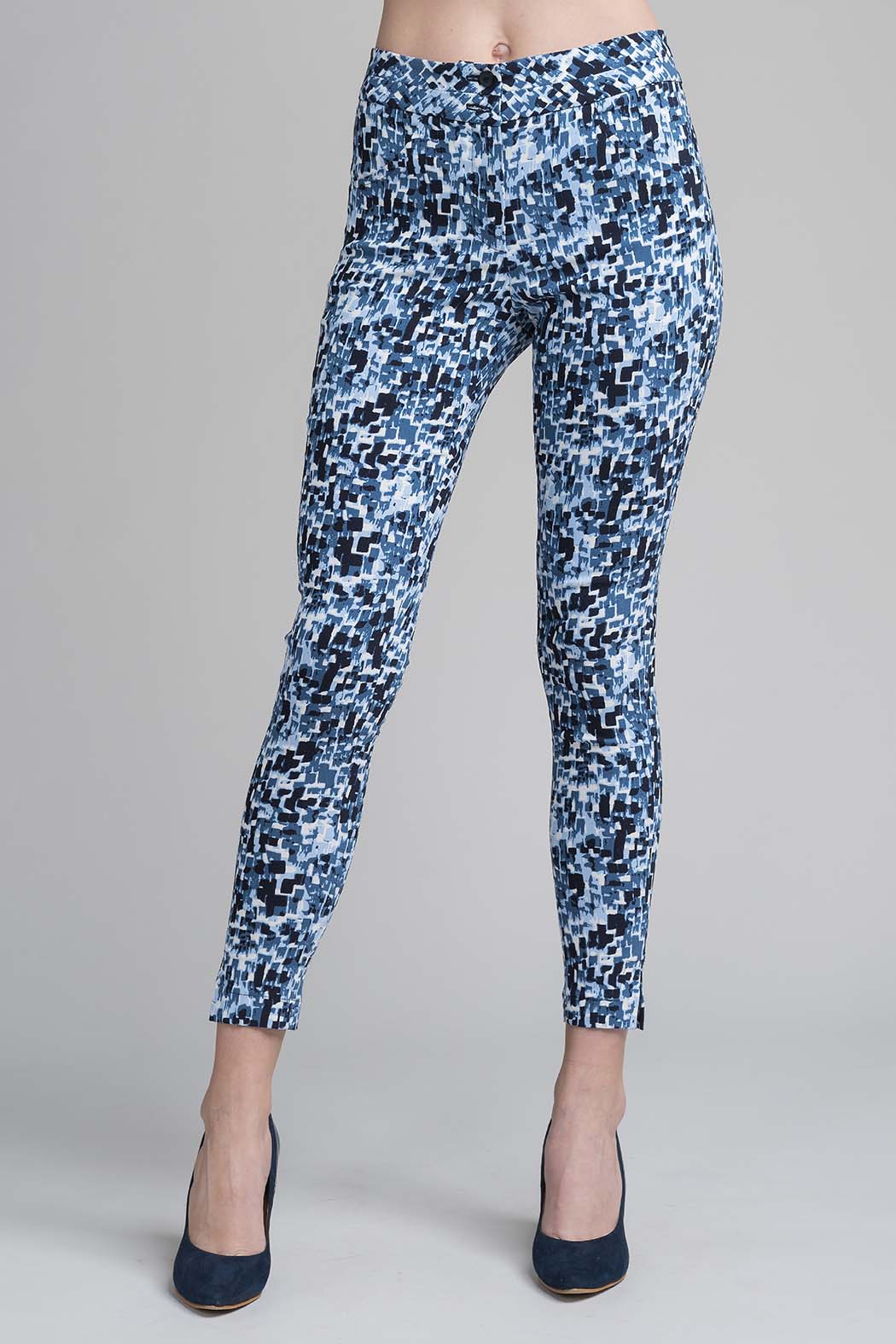 Pantalon Con Estampado De Cuadros