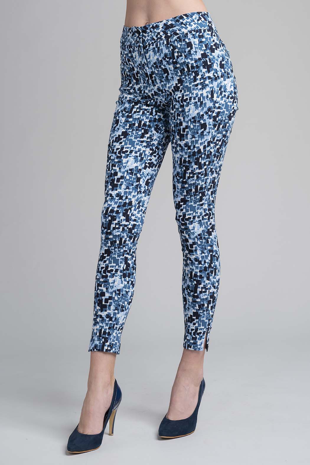 Pantalon Con Estampado De Cuadros