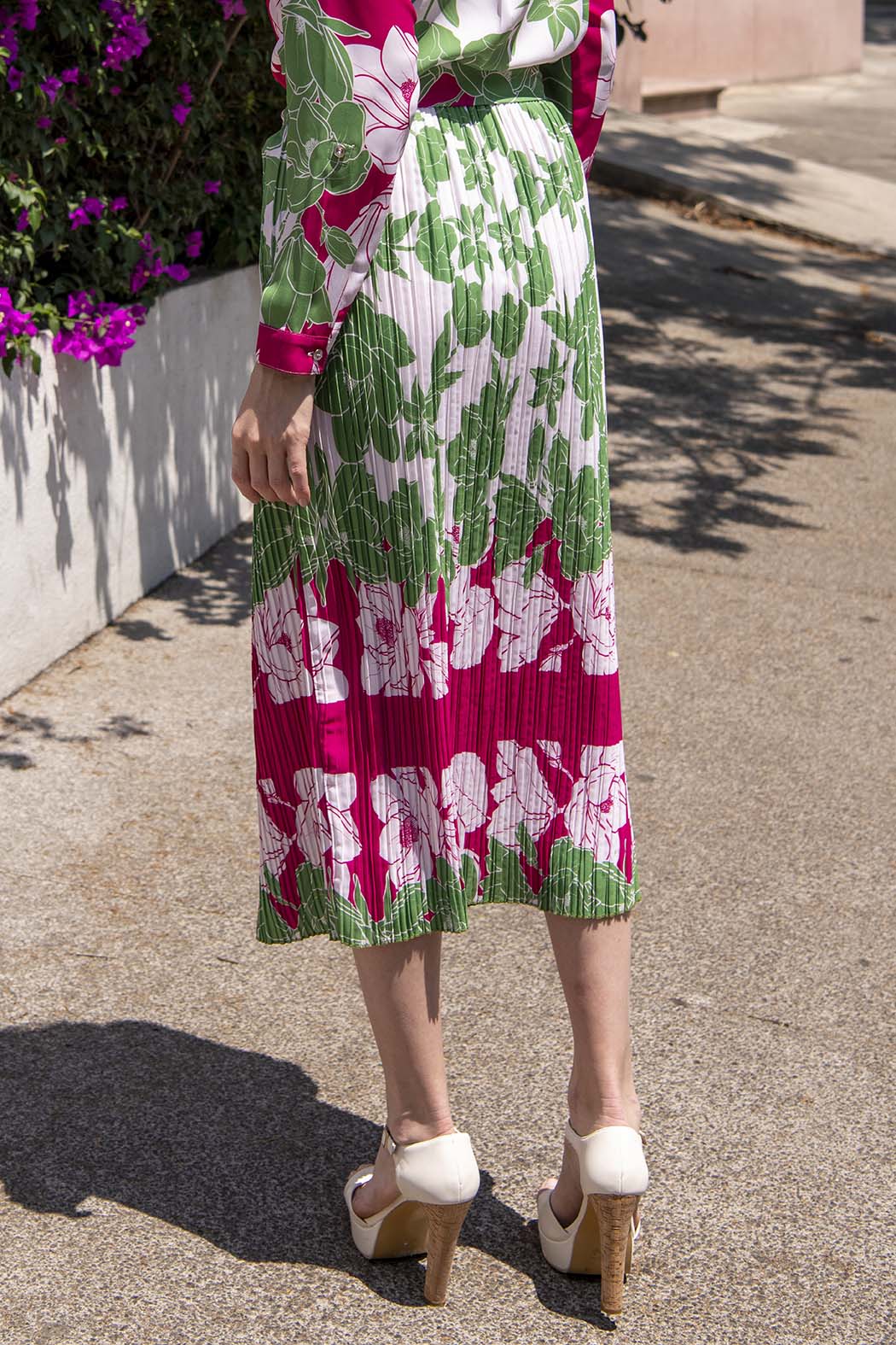 Falda Con Estampado De Flores