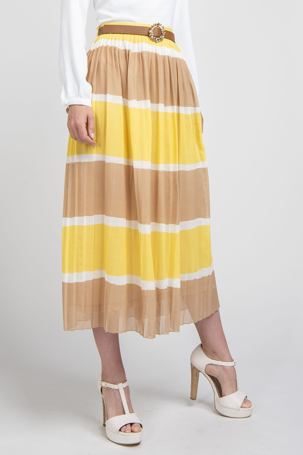 Falda Larga Plisada