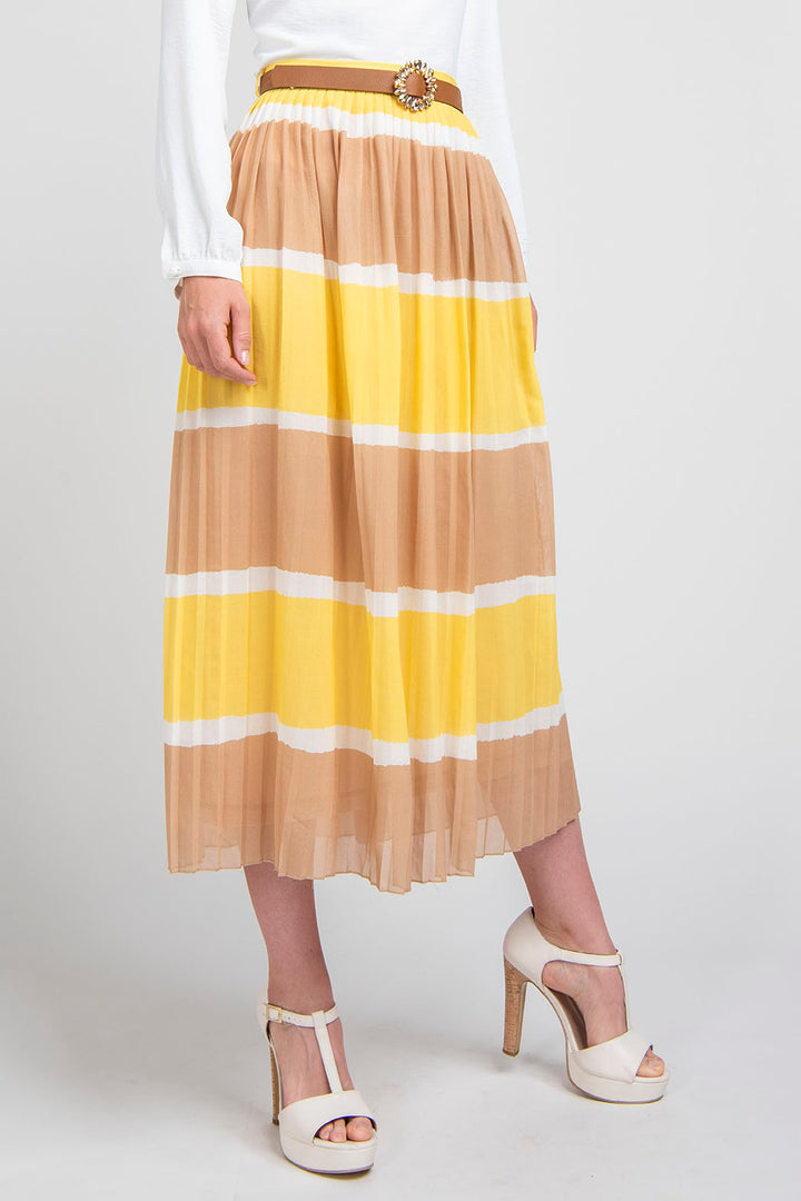 Falda Larga Plisada