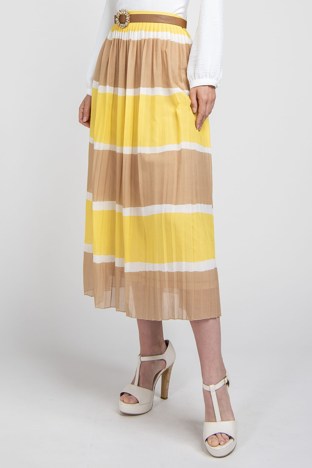 Falda Larga Plisada