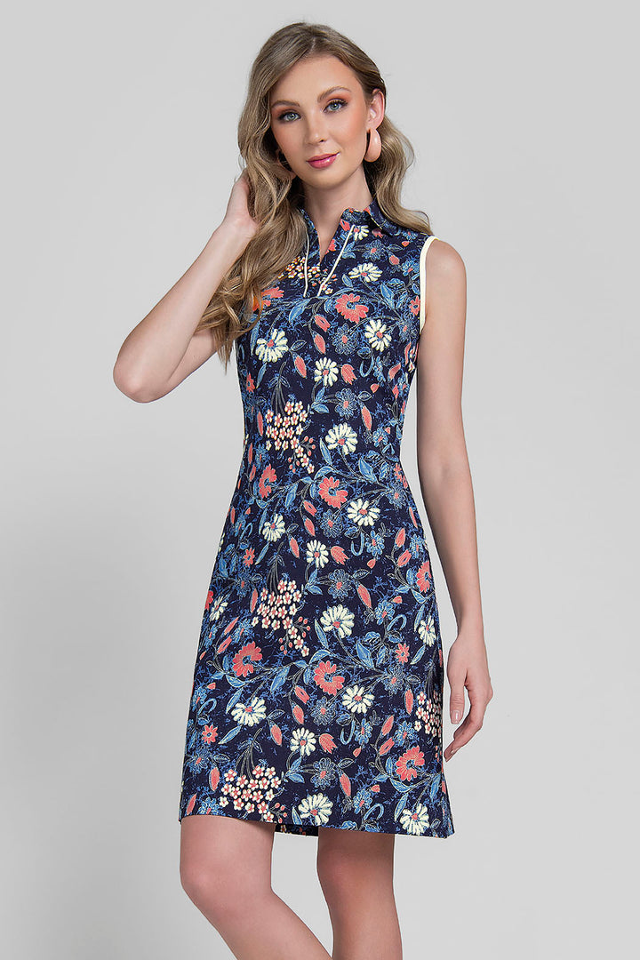 Vestido Corto Estampado De Flores