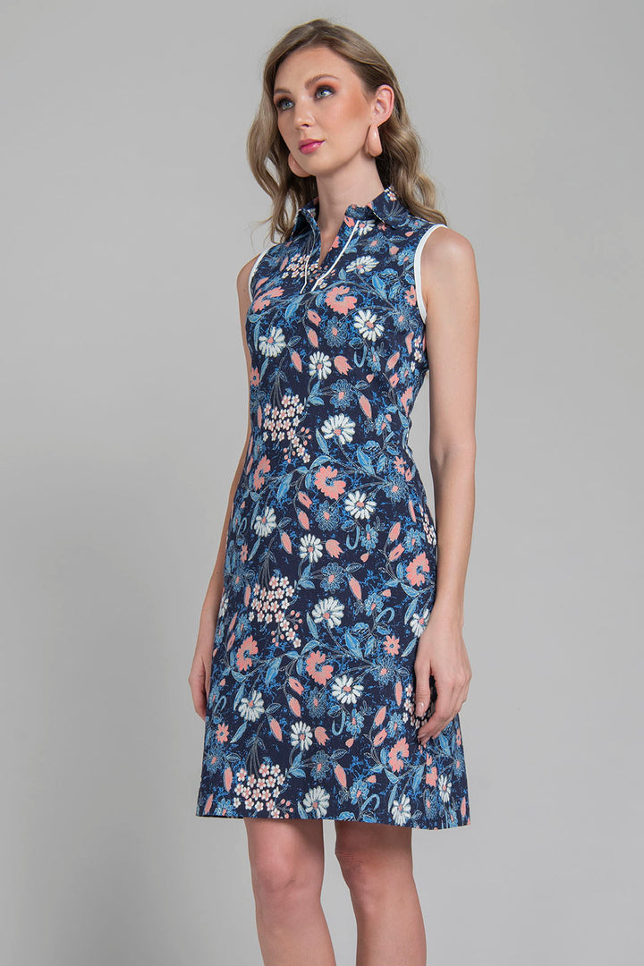 Vestido Corto Estampado De Flores