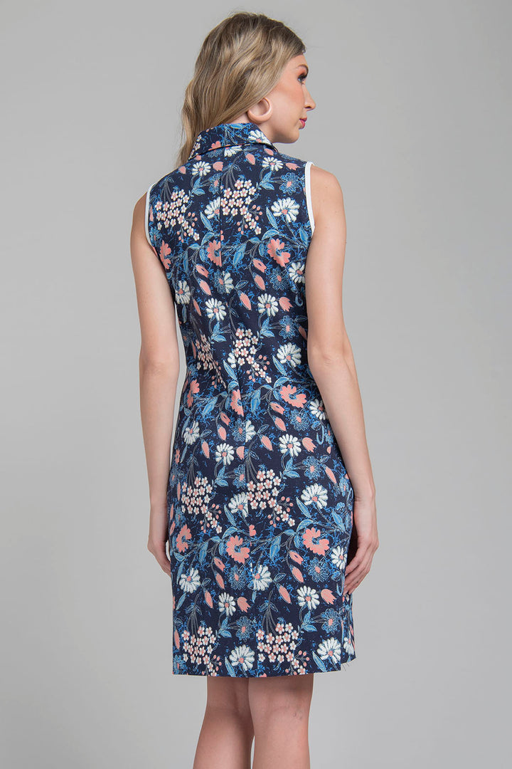 Vestido Corto Estampado De Flores